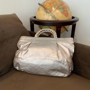 Authentic Furla Silver Handbag